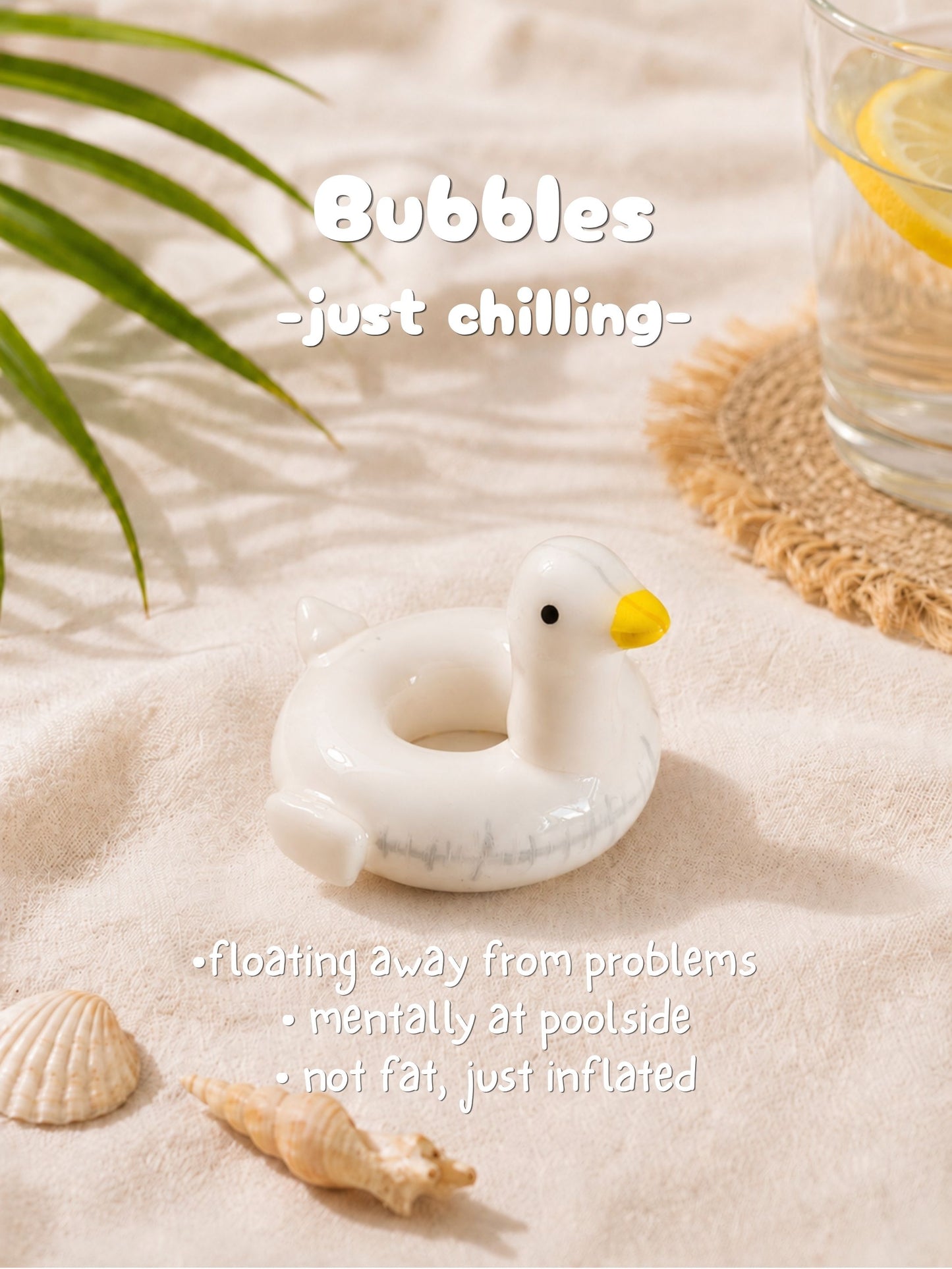 Silly Geese Figurine on Vacation 🌴
