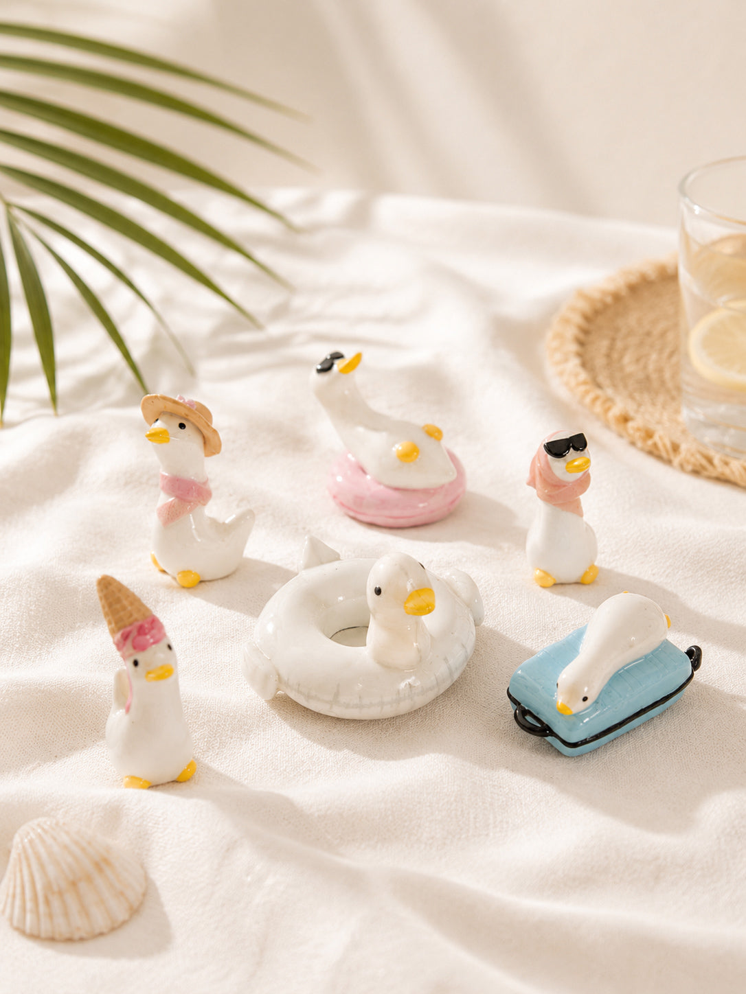 Silly Geese Figurine on Vacation 🌴