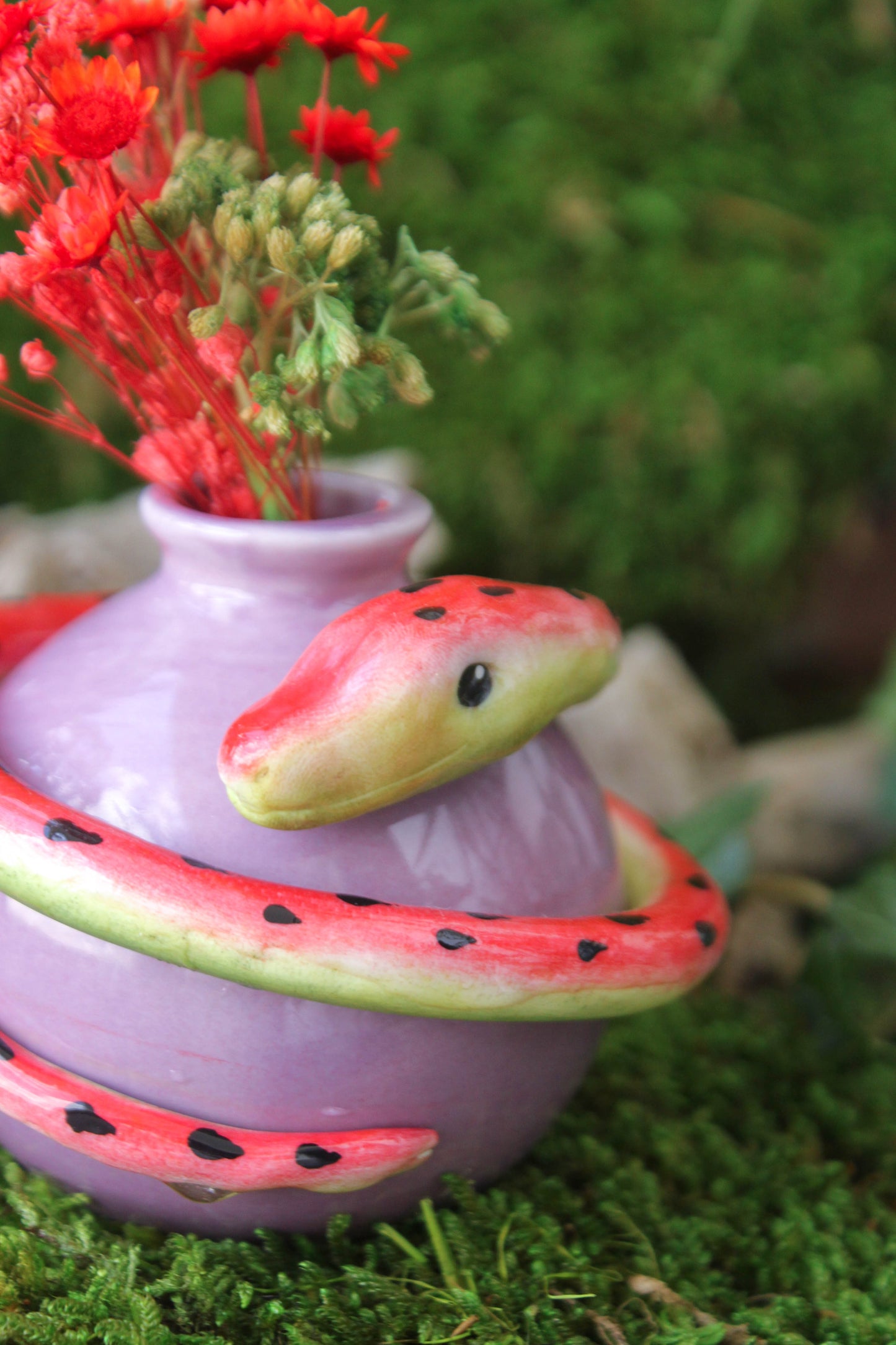 Slyther-Melon Snake Vase