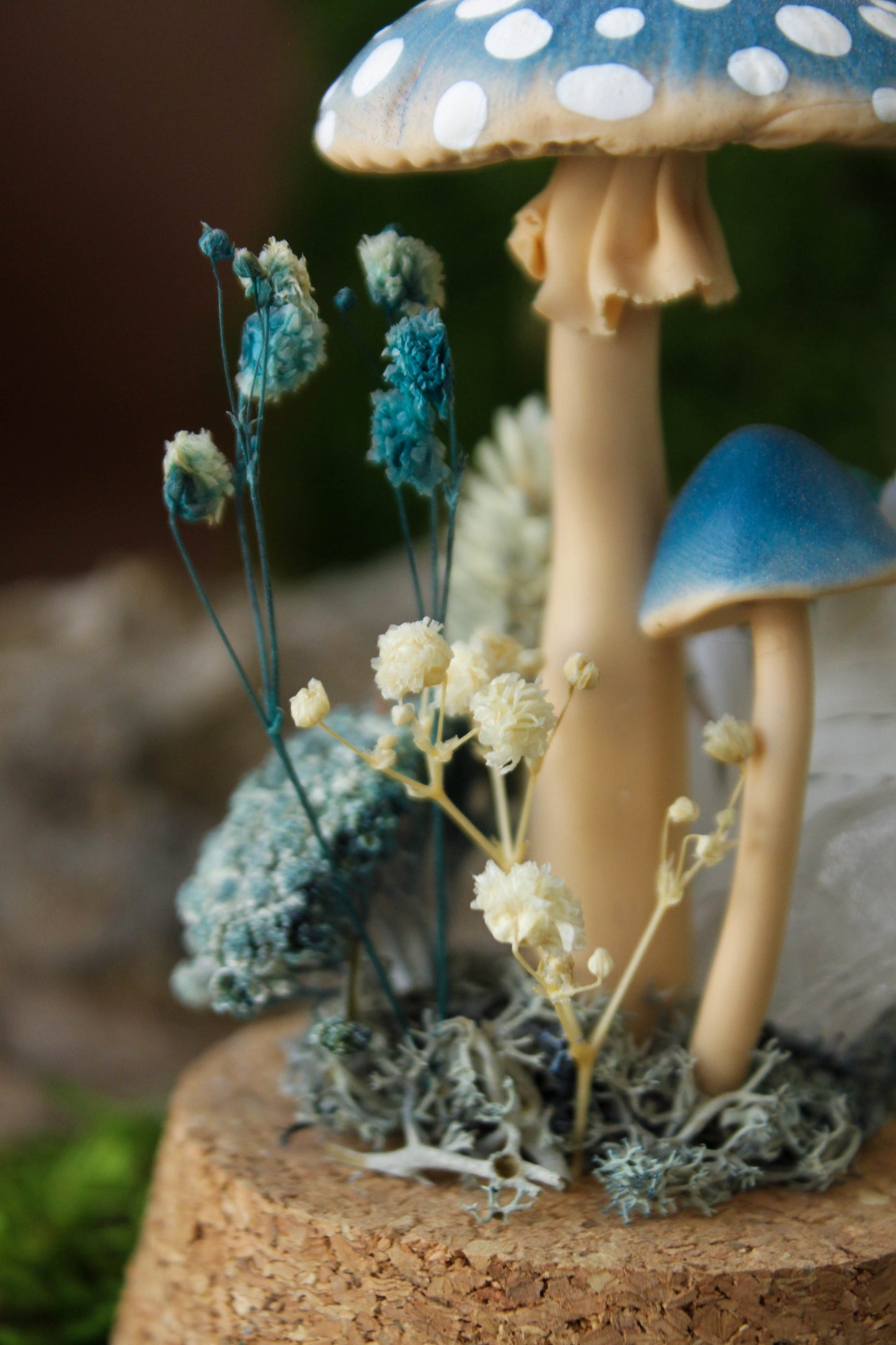 Blue Mushroom Terrarium
