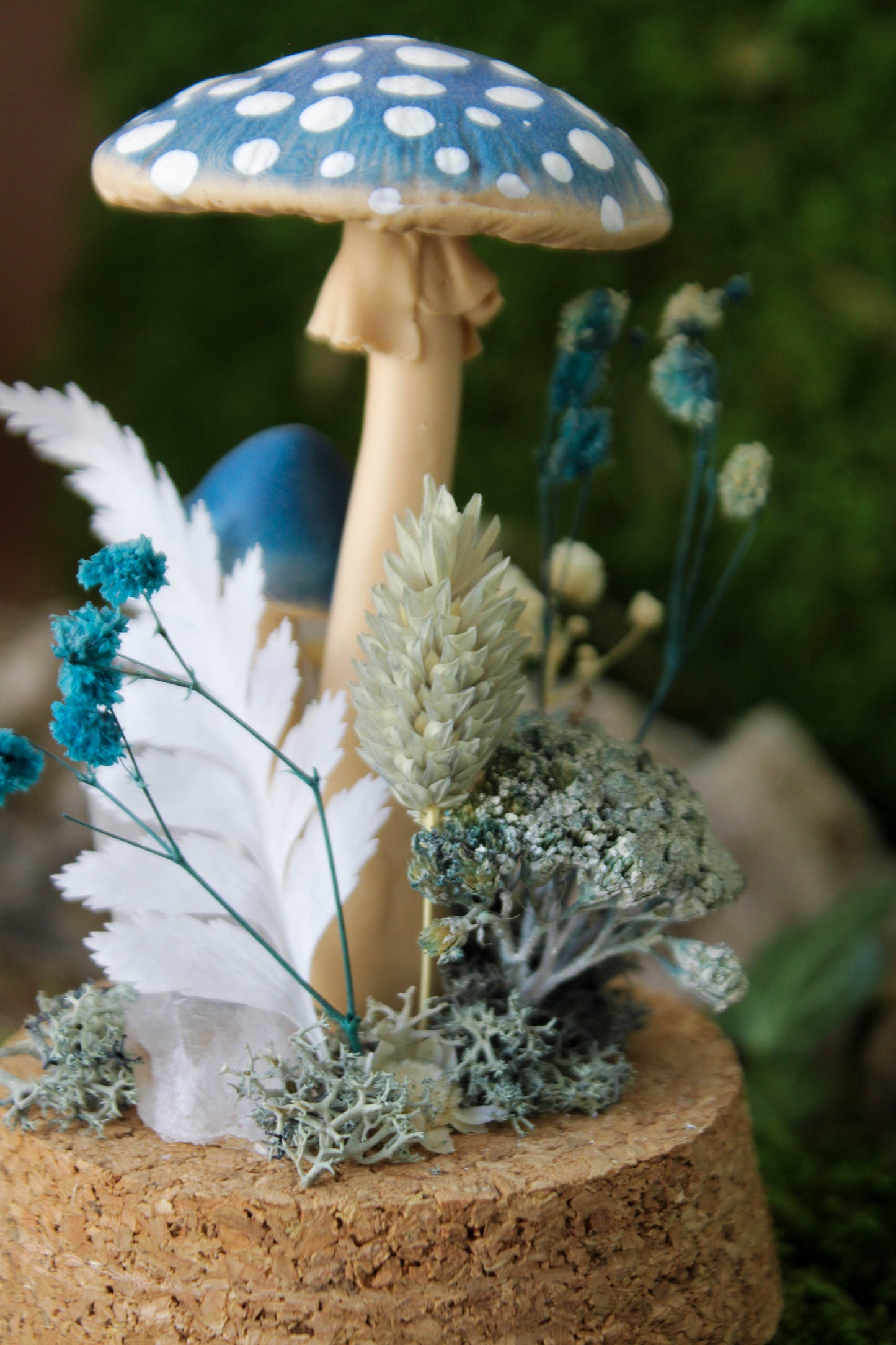Blue Mushroom Terrarium