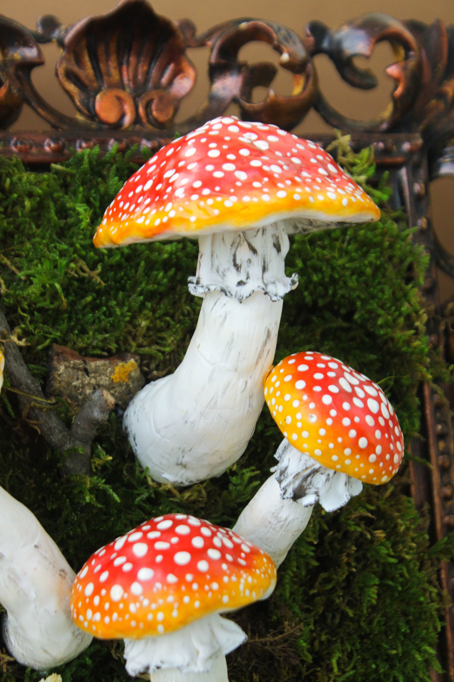 Original Sculpture: Amanita Muscaria Forest Artwork