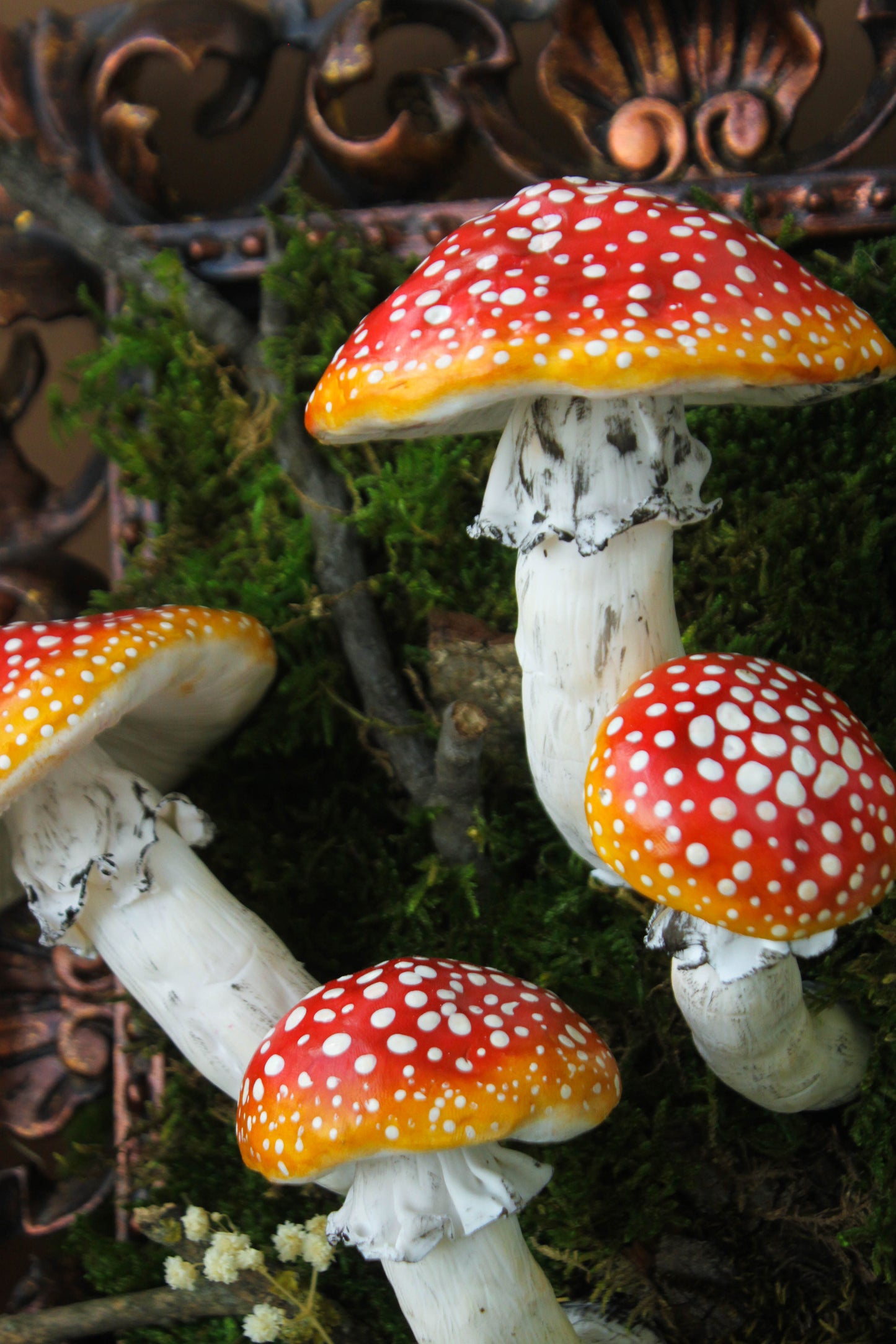 Original Sculpture: Amanita Muscaria Forest Artwork