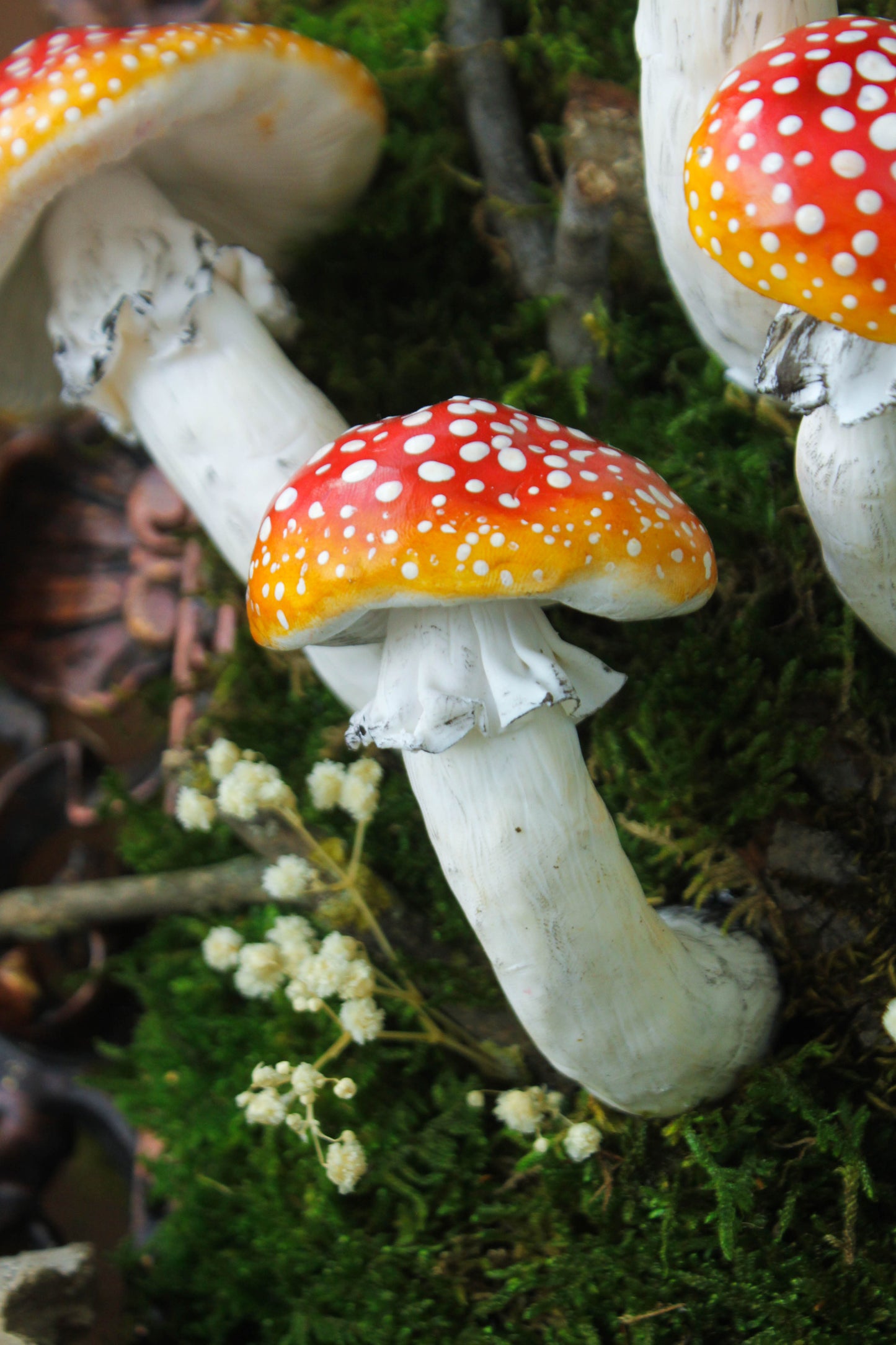 Original Sculpture: Amanita Muscaria Forest Artwork