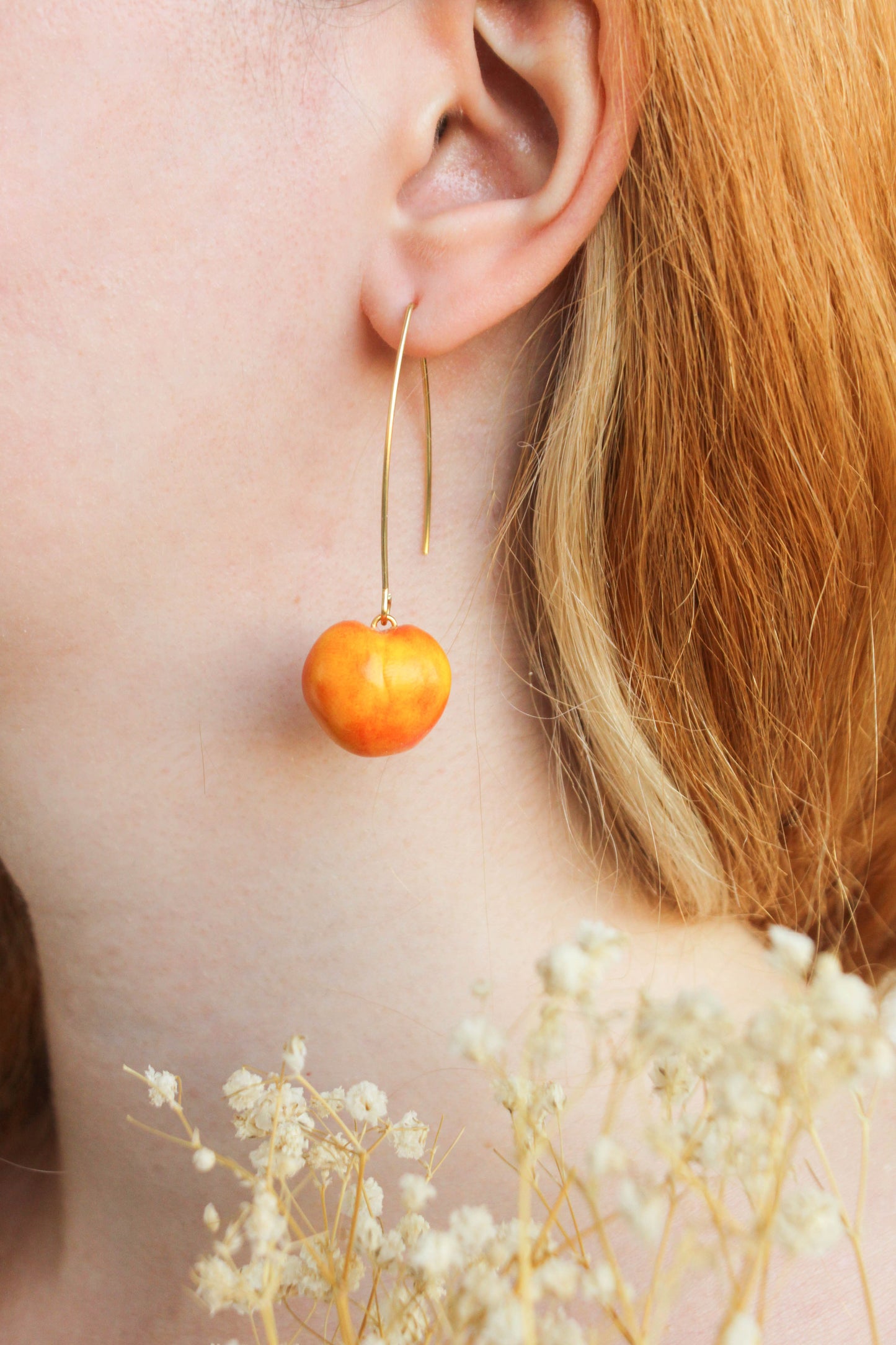 Yellow Cherries Earrings