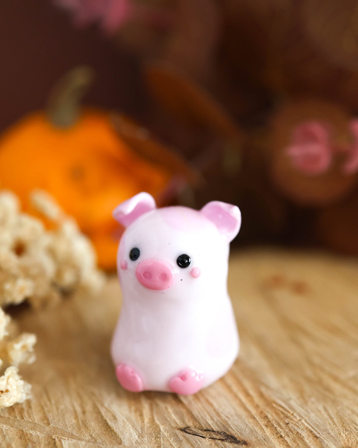 Waddles the Chubby Pig – Handmade Desk Friend Figurine