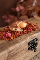 Sleeping Deer Large Autumn Fairy House – Miniature Keepsake Box