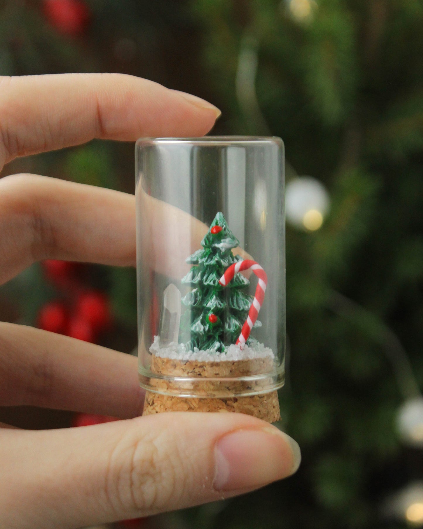 Miniature Crystal and Mushroom Terrariums