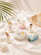 Silly Geese Figurine on Vacation 🌴
