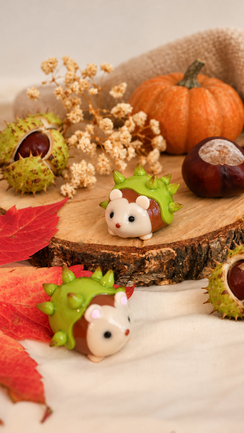 Chestnut the Hedgehog – Limited Edition Autumn Figurine