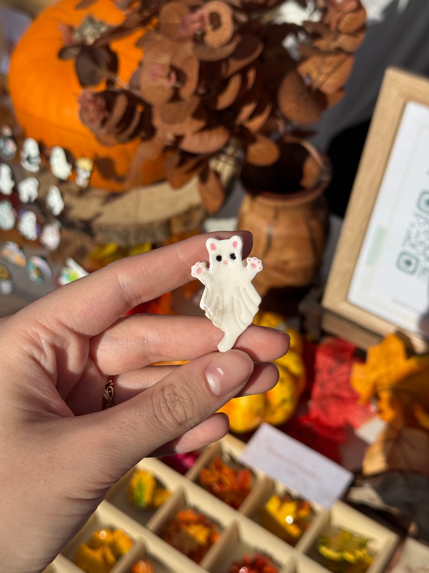 Cat Ghost Pin