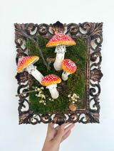 Original Sculpture: Amanita Muscaria Forest Artwork