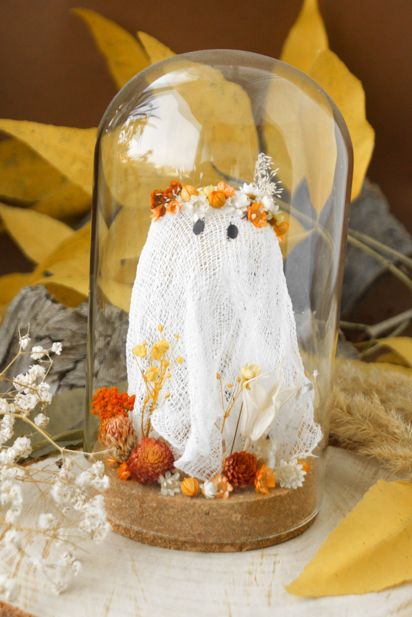 Ghost Domes with Dried Flowers