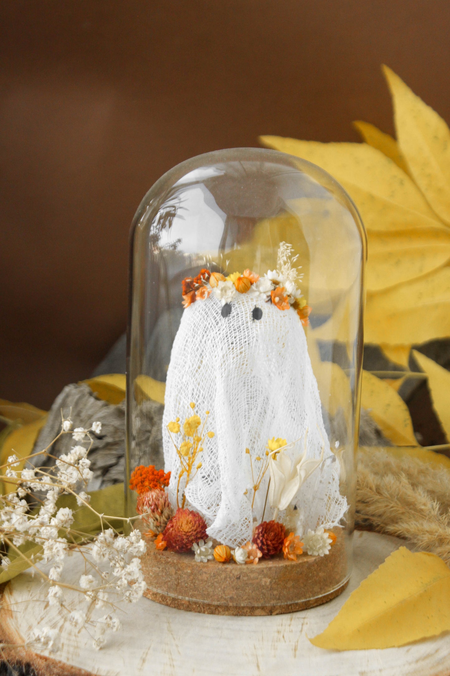 Ghost Domes with Dried Flowers