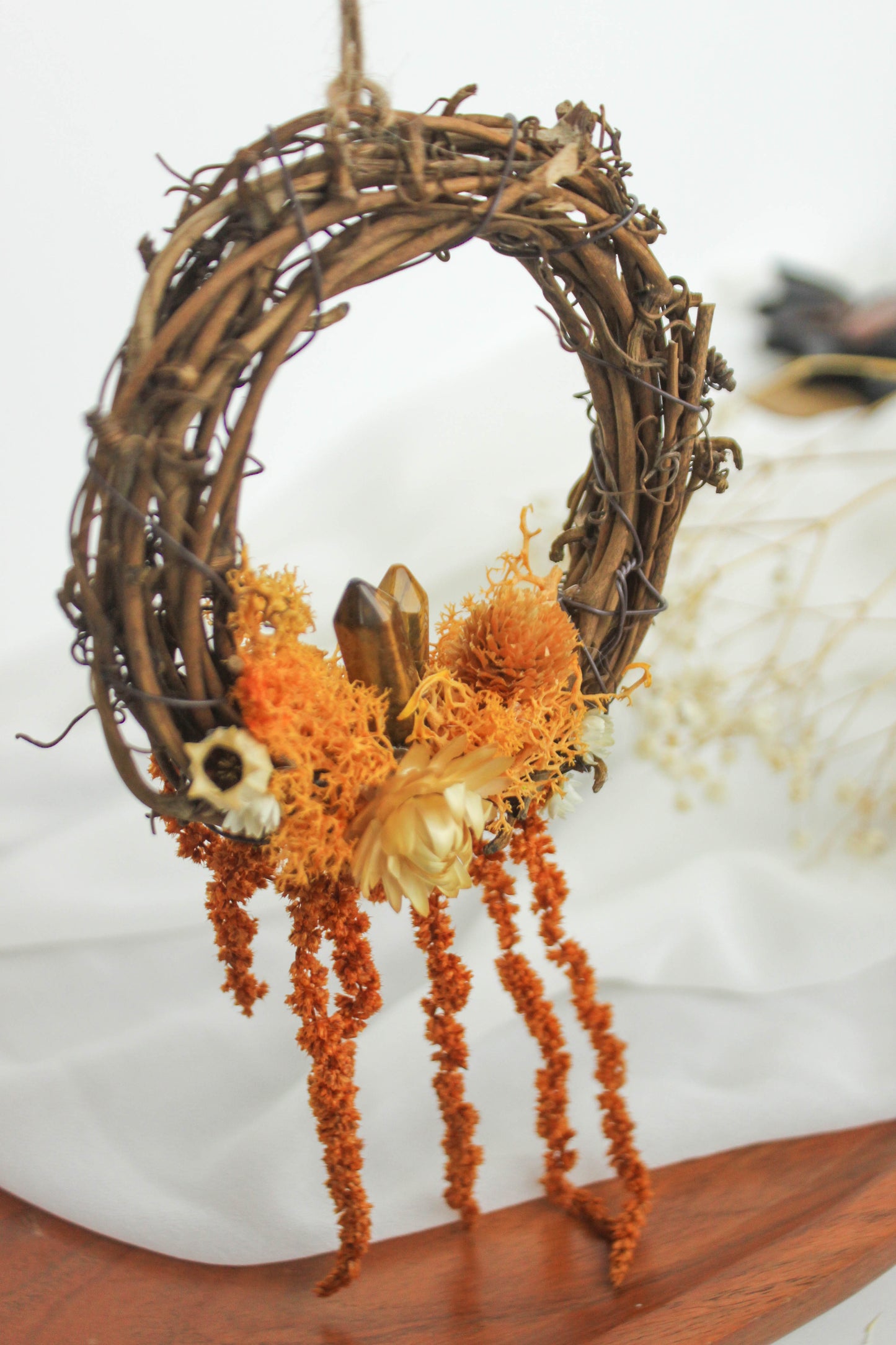 Autumn Wreath with Tiger's Eye