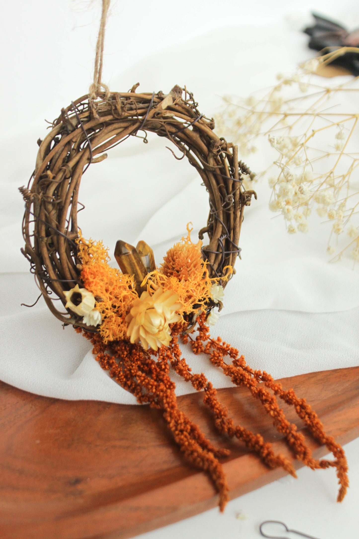 Autumn Wreath with Tiger's Eye