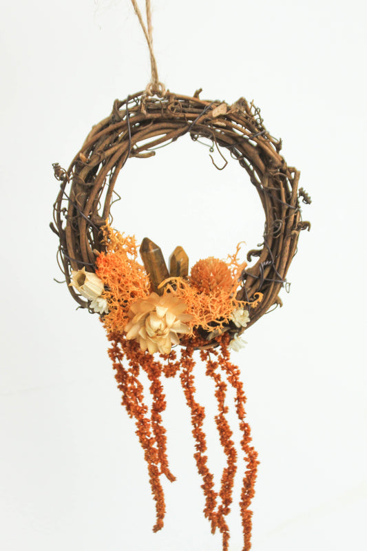 Autumn Wreath with Tiger's Eye