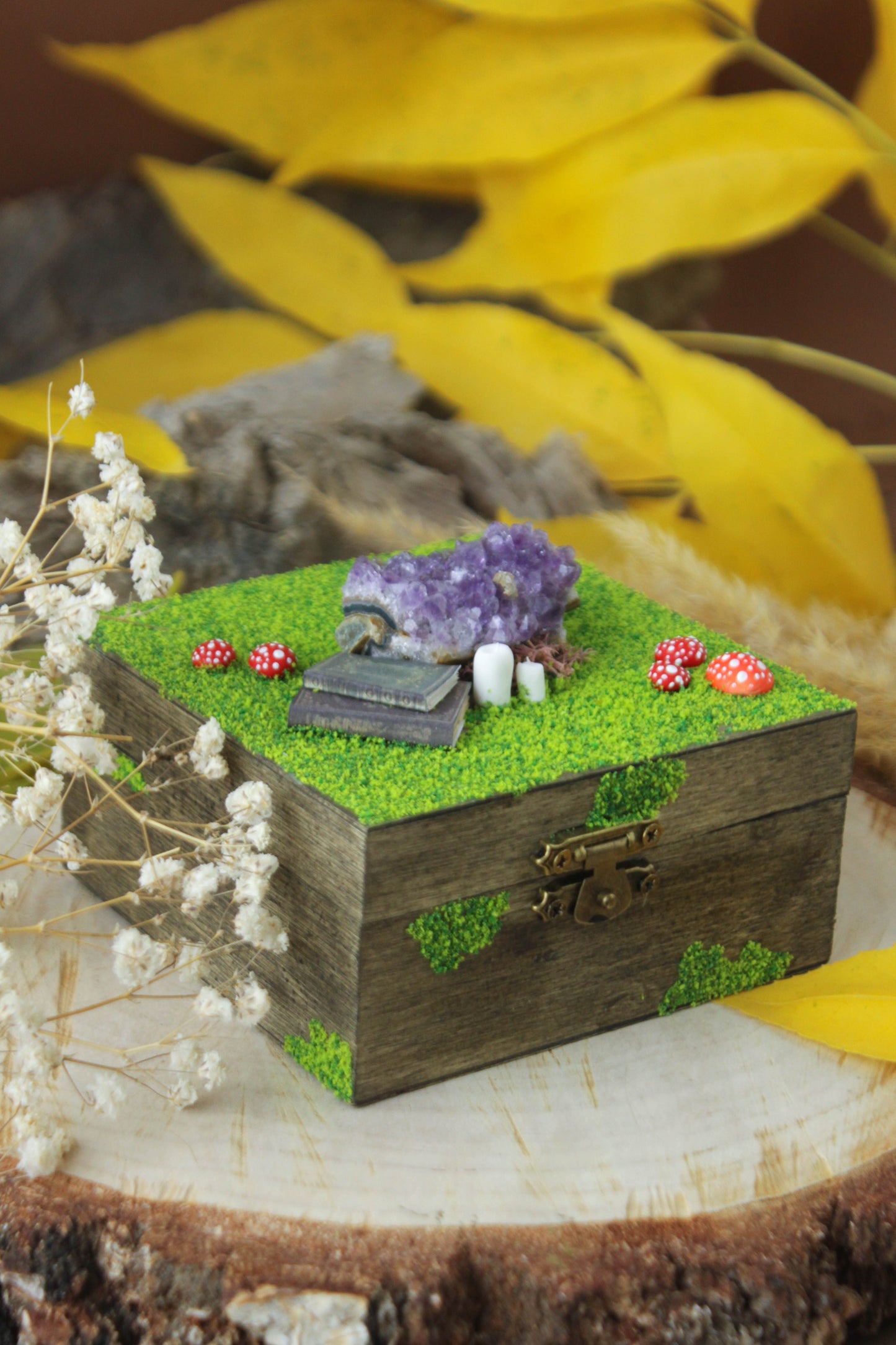 Witchy Wooden Jewelry Box