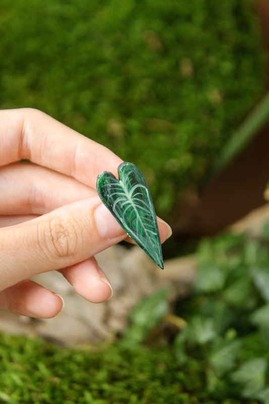 Queen  Anthurium Leaf Pin