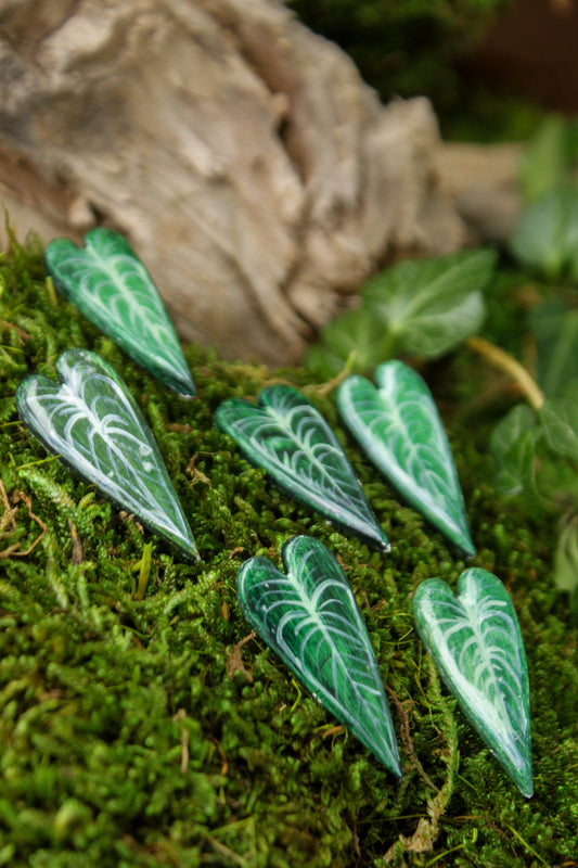 Queen  Anthurium Leaf Pin