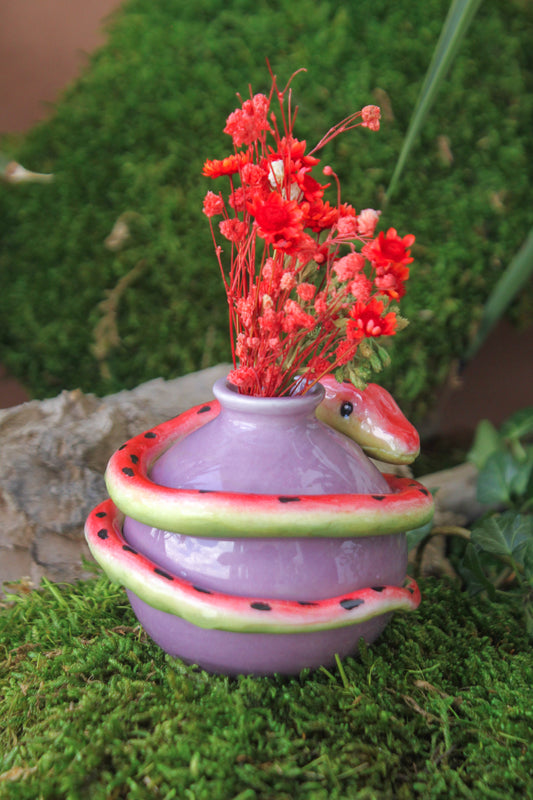 Slyther-Melon Snake Vase