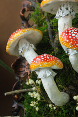 Original Sculpture: Amanita Muscaria Forest Artwork