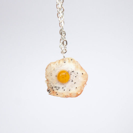 Egg with Pepper Silver Necklace
