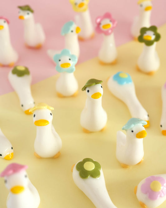 Flowering Goose Desk Friend Figurines