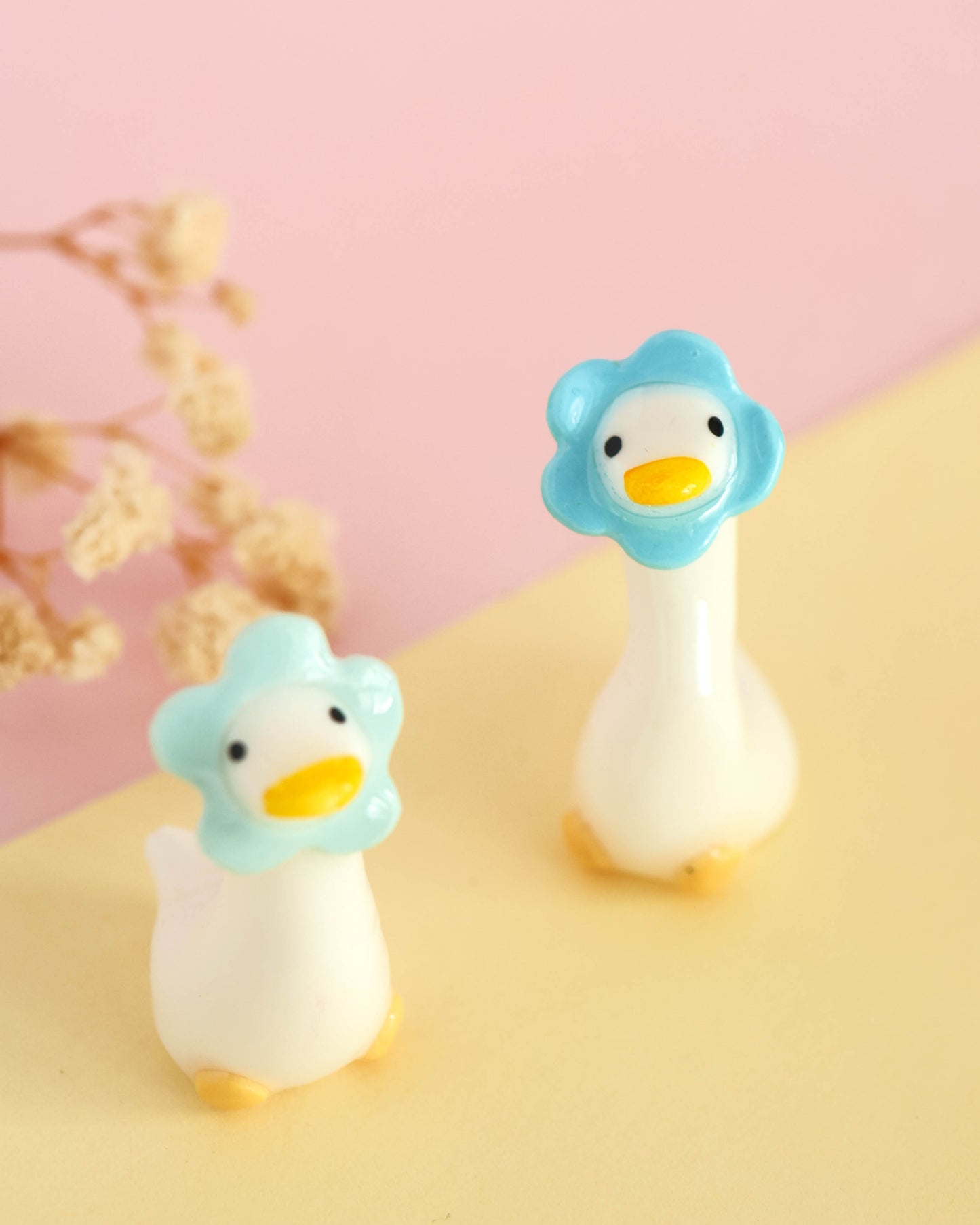 Flowering Goose Desk Friend Figurines