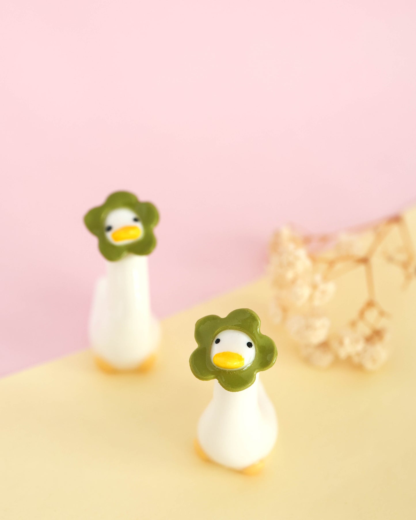 Flowering Goose Desk Friend Figurines