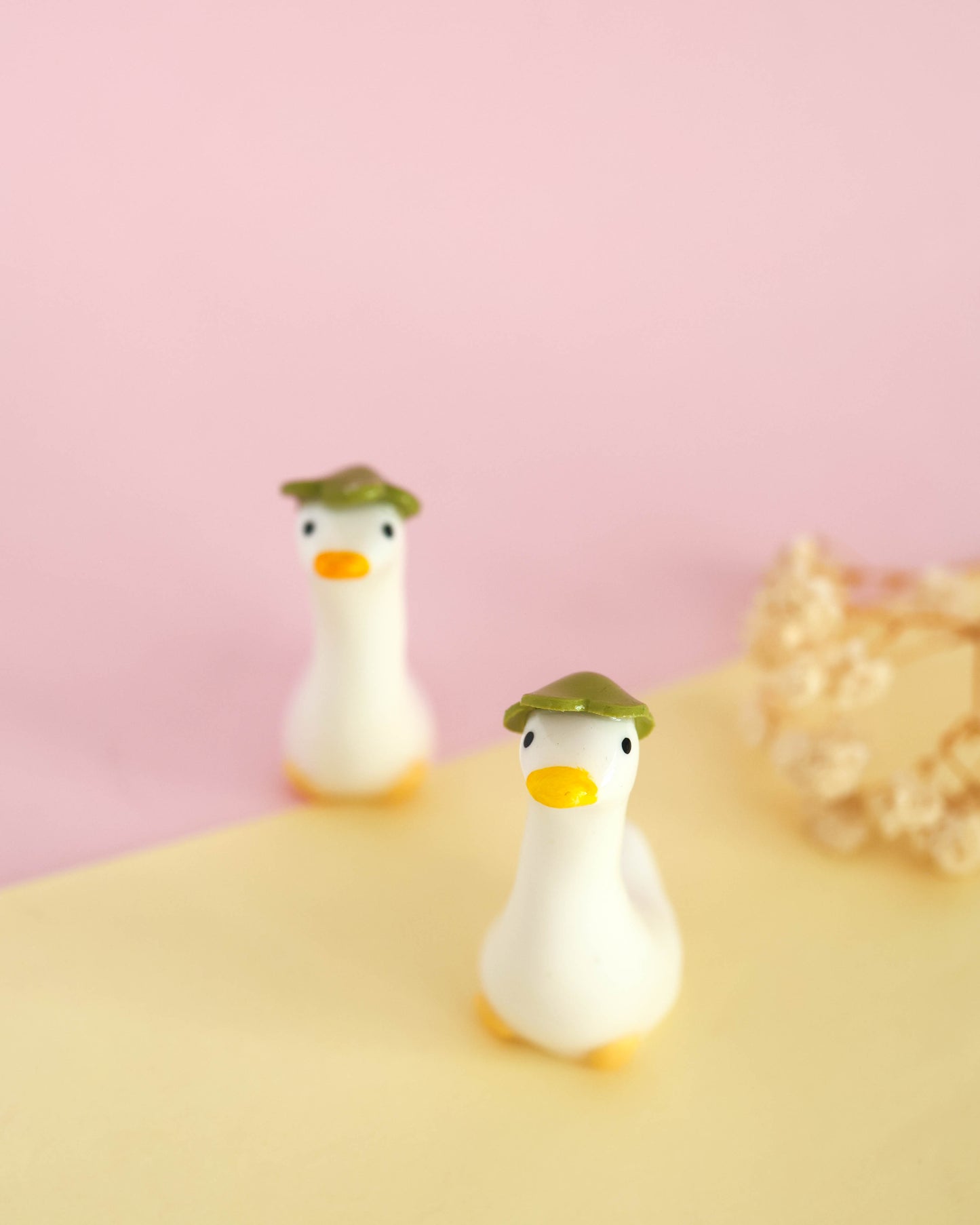 Flowering Goose Desk Friend Figurines