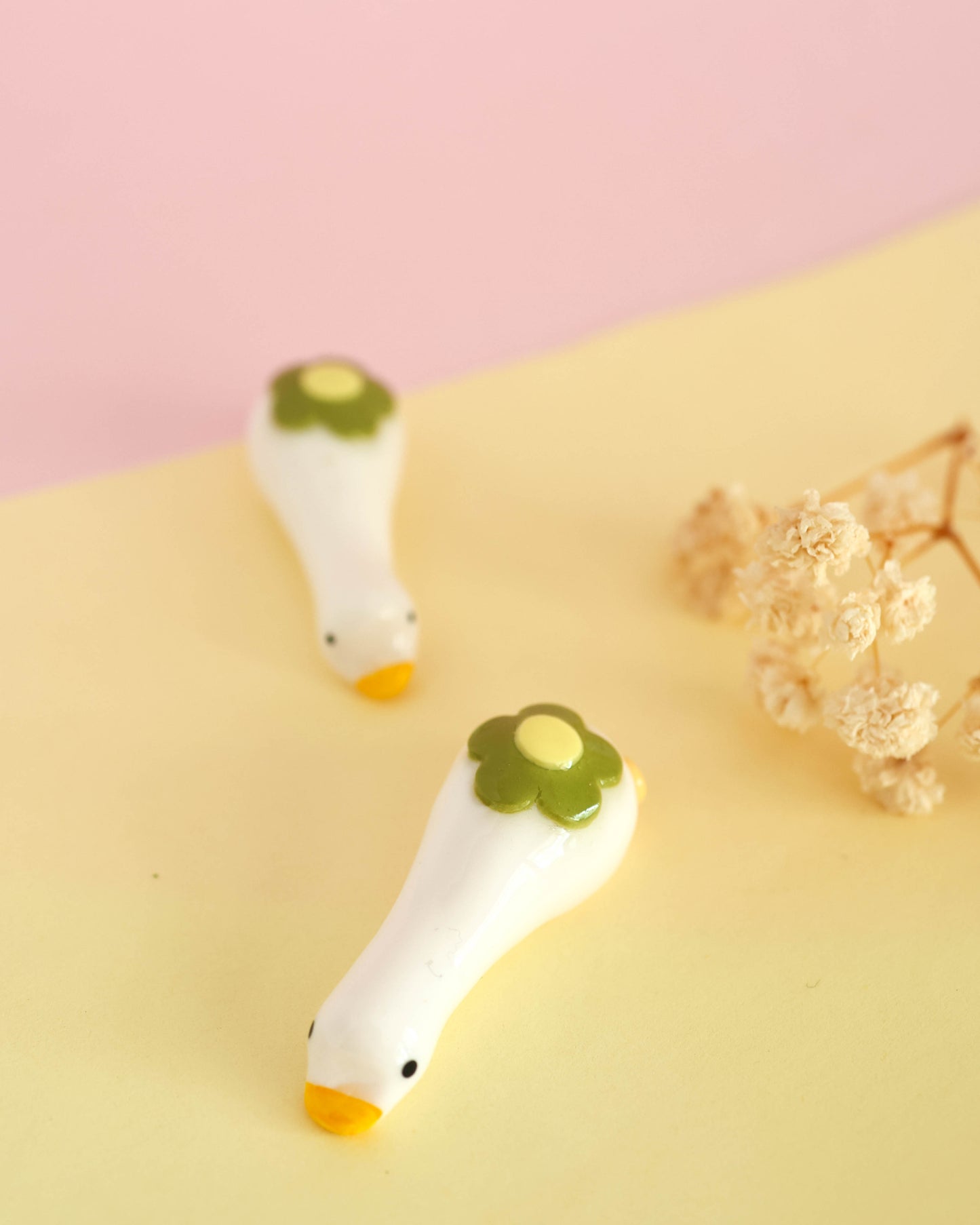 Flowering Goose Desk Friend Figurines