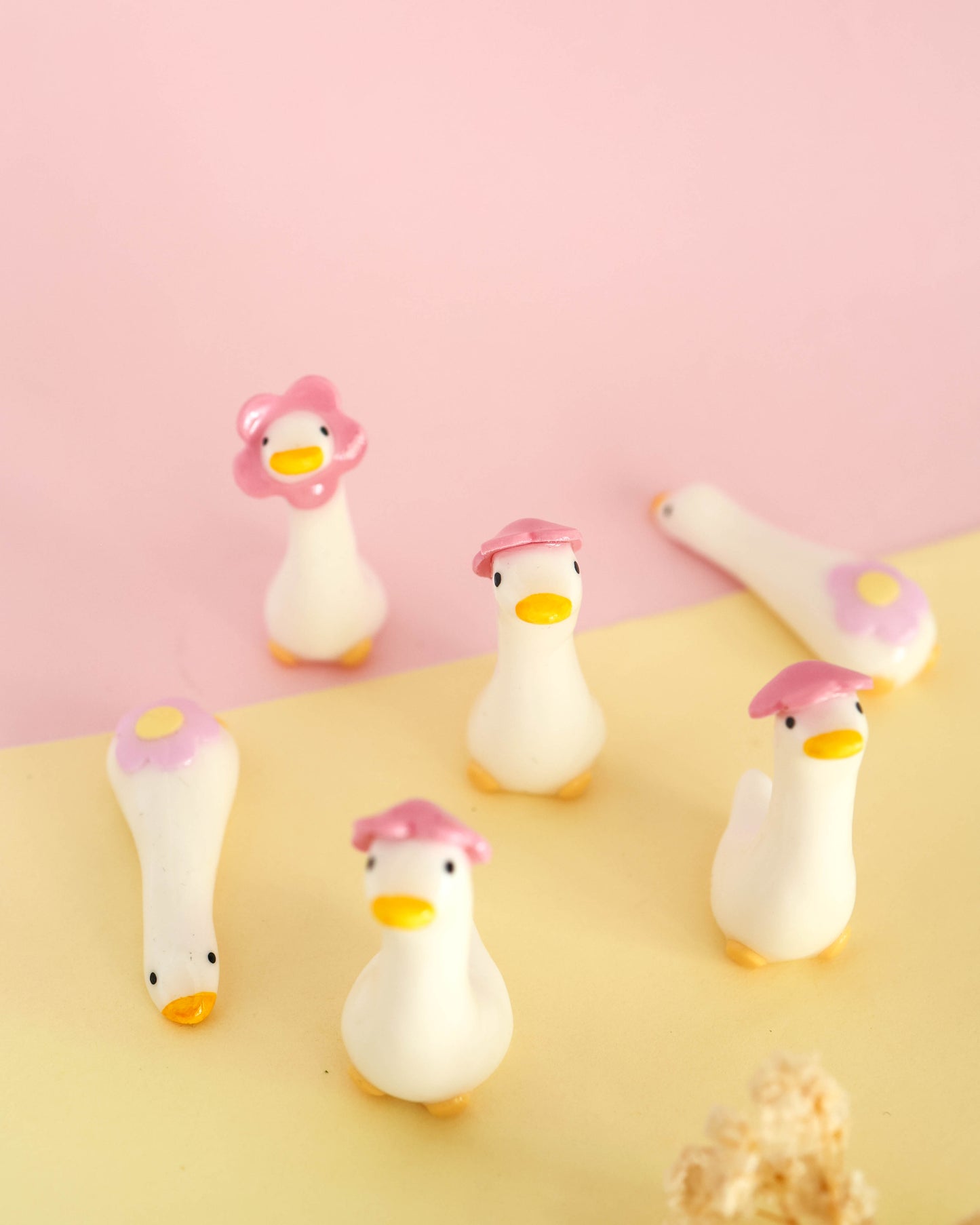 Flowering Goose Desk Friend Figurines