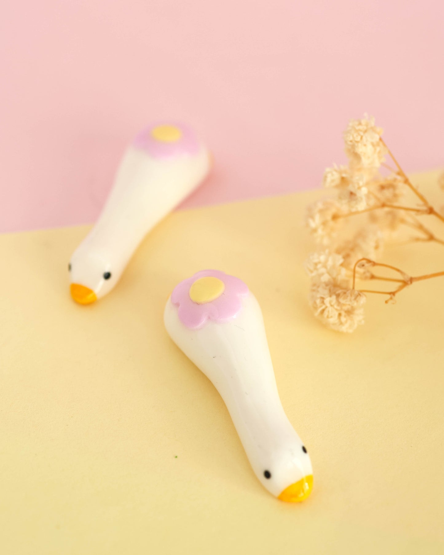Flowering Goose Desk Friend Figurines