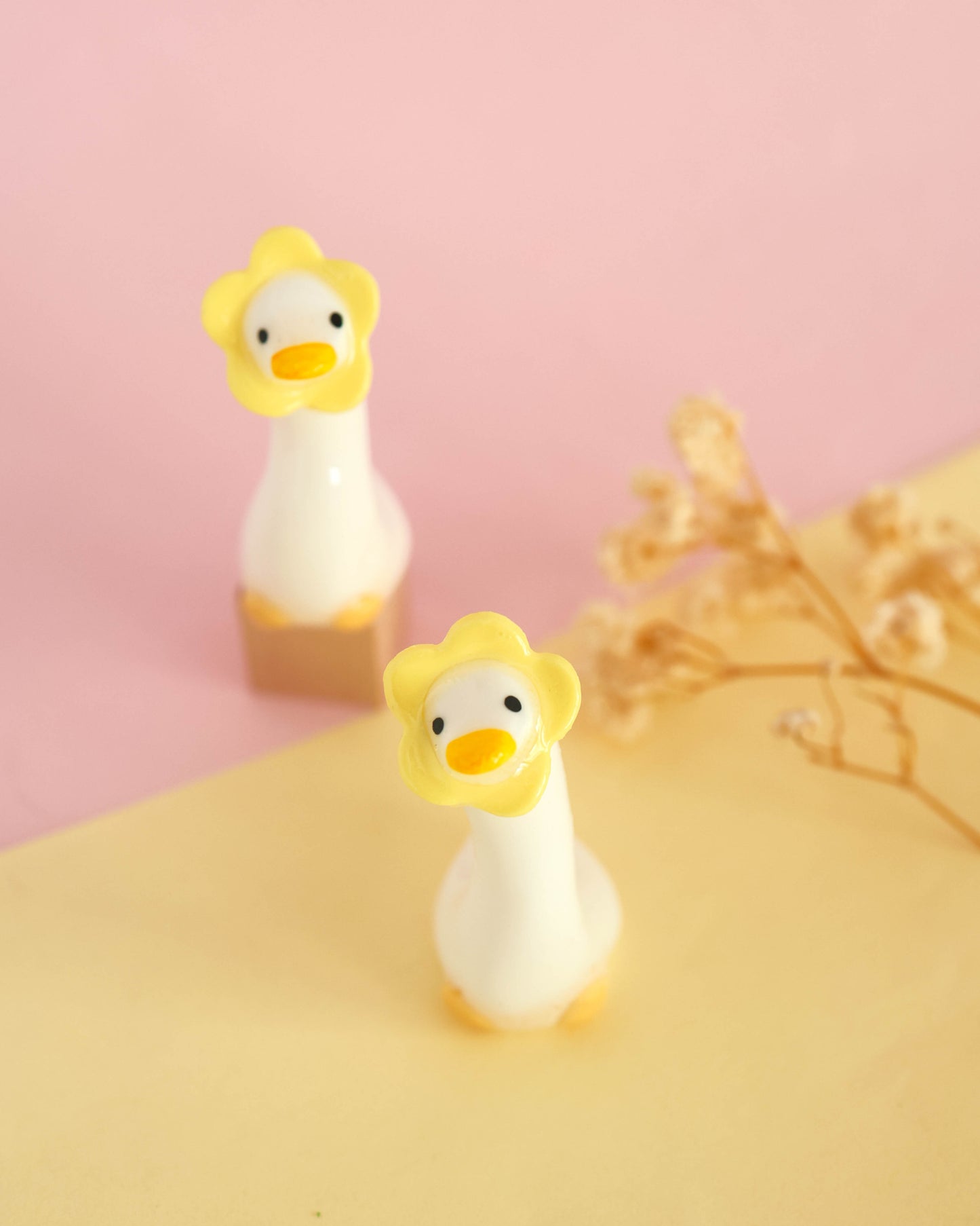 Flowering Goose Desk Friend Figurines