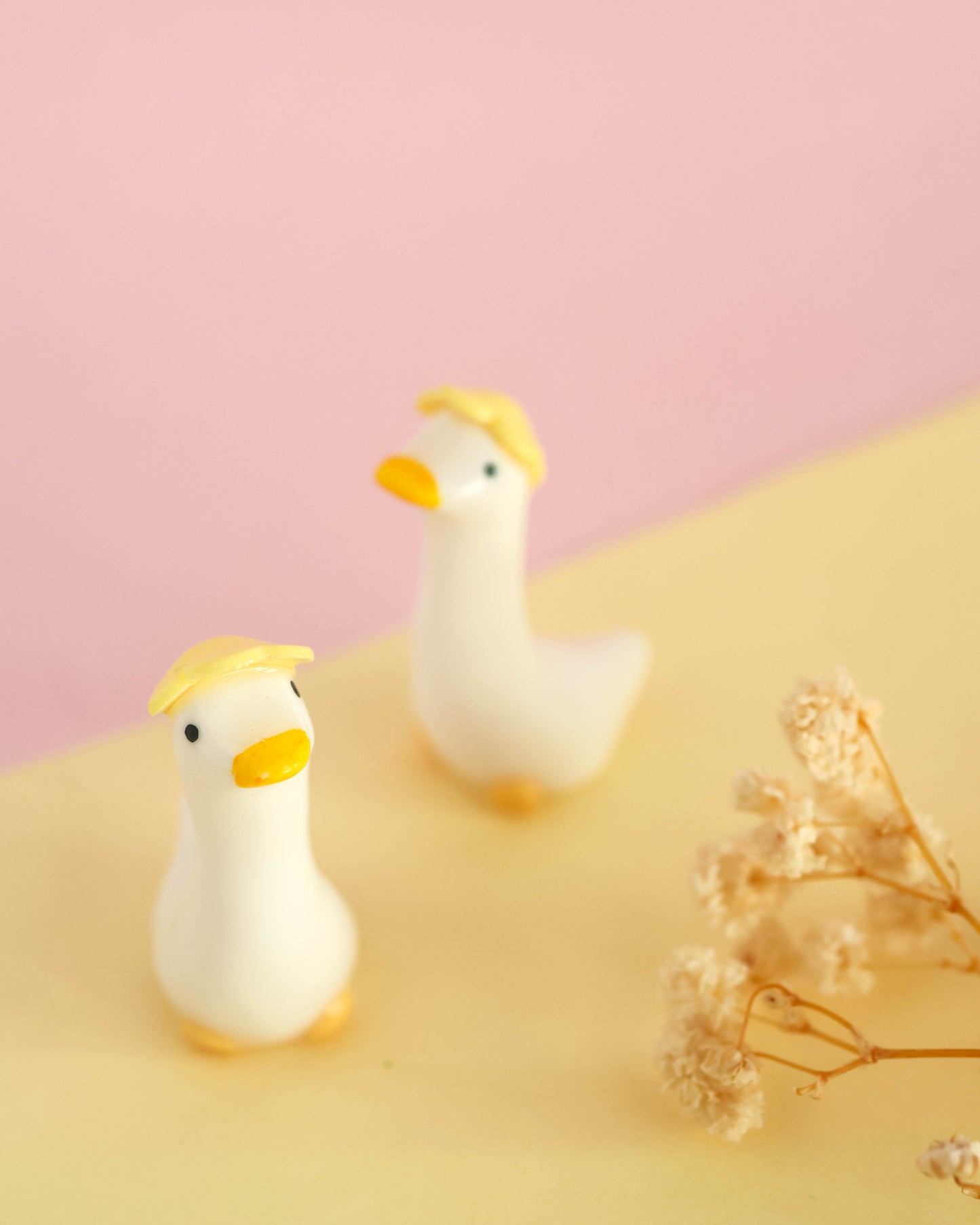 Flowering Goose Desk Friend Figurines
