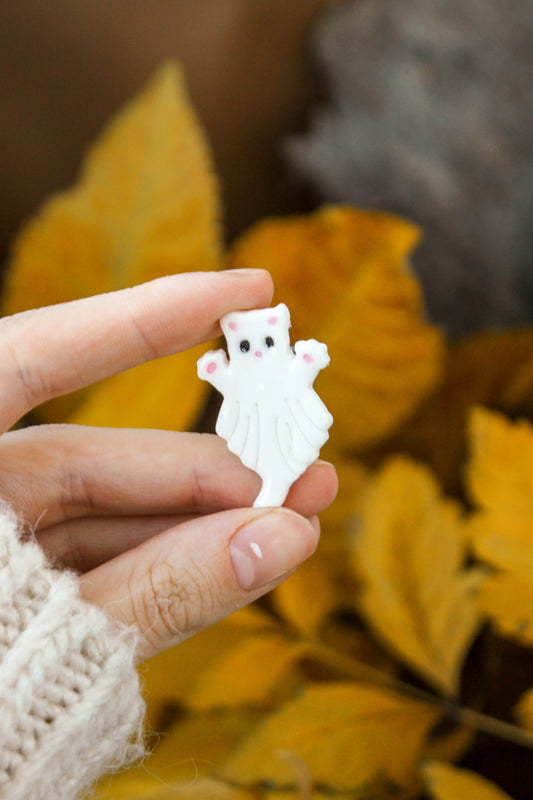 Cat Ghost Pin
