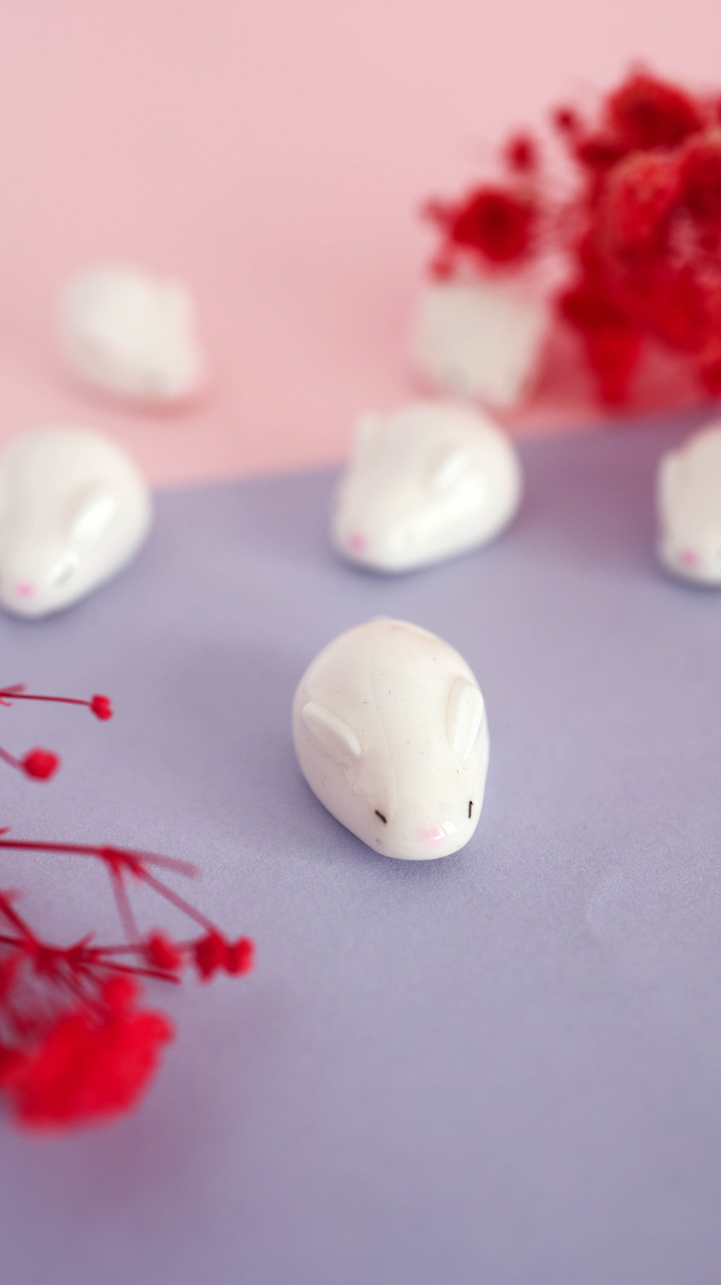 Sleeping Bunnies Desk Friend Figurines