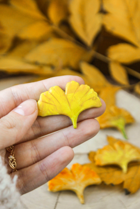 Ginkgo Biloba Leaf Pin
