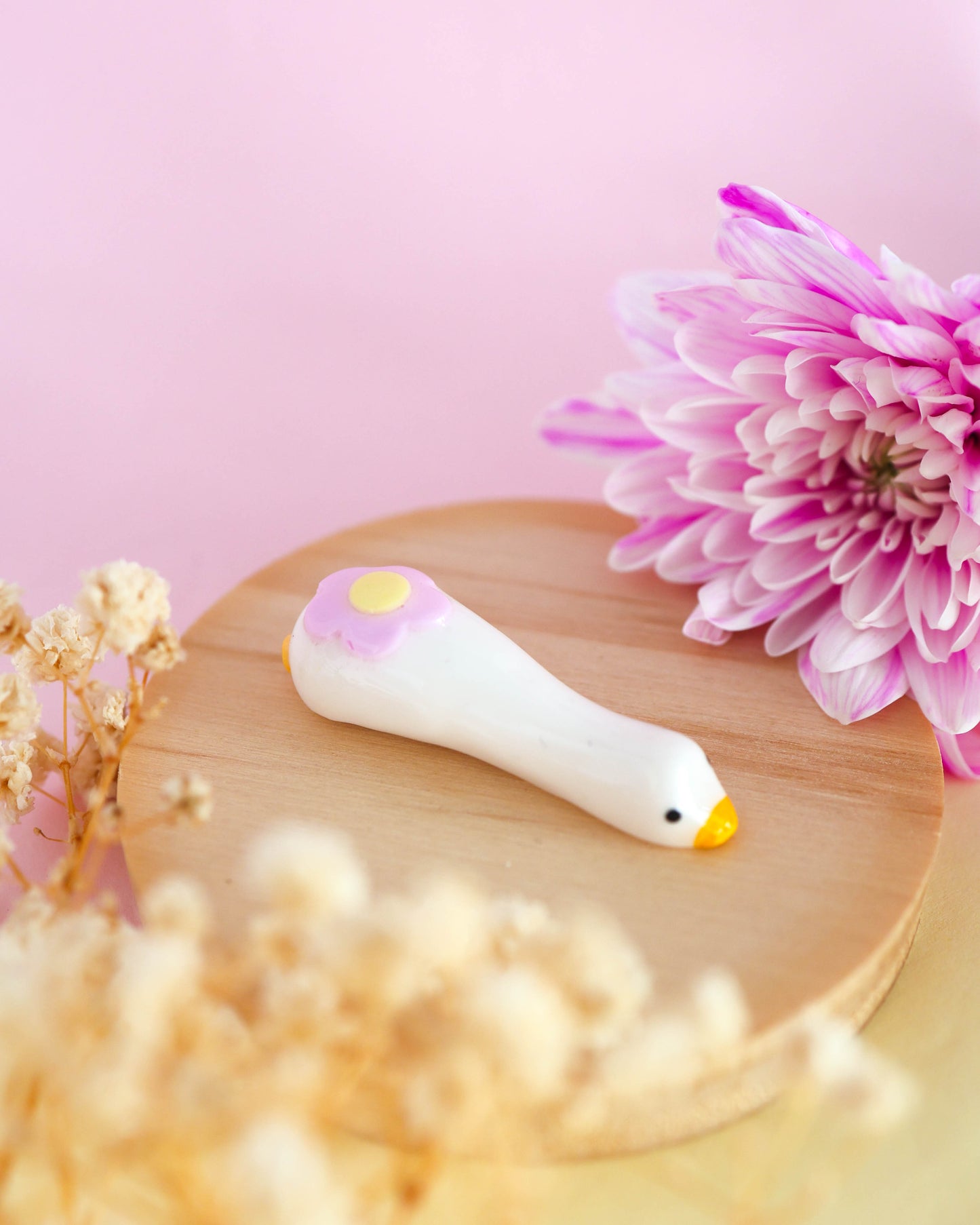 Flowering Goose Desk Friend Figurines