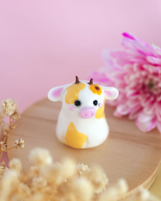 Millie the Cow Figurine- Sunflower