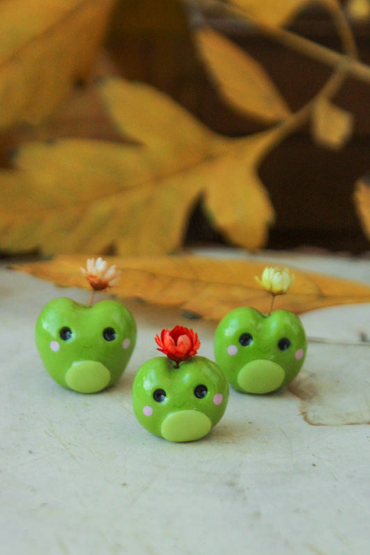 Flowering Frog Figurine