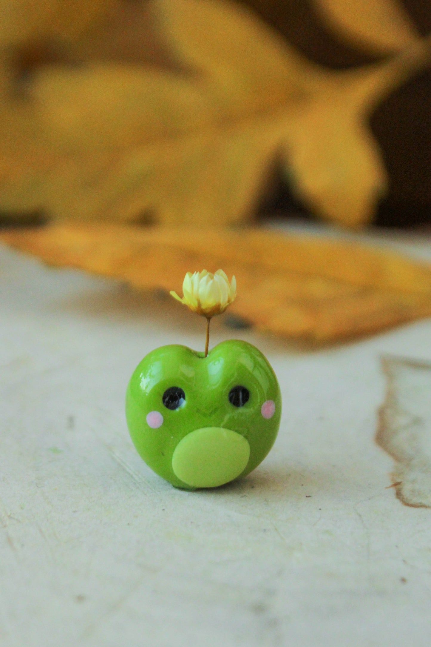Flowering Frog Figurine