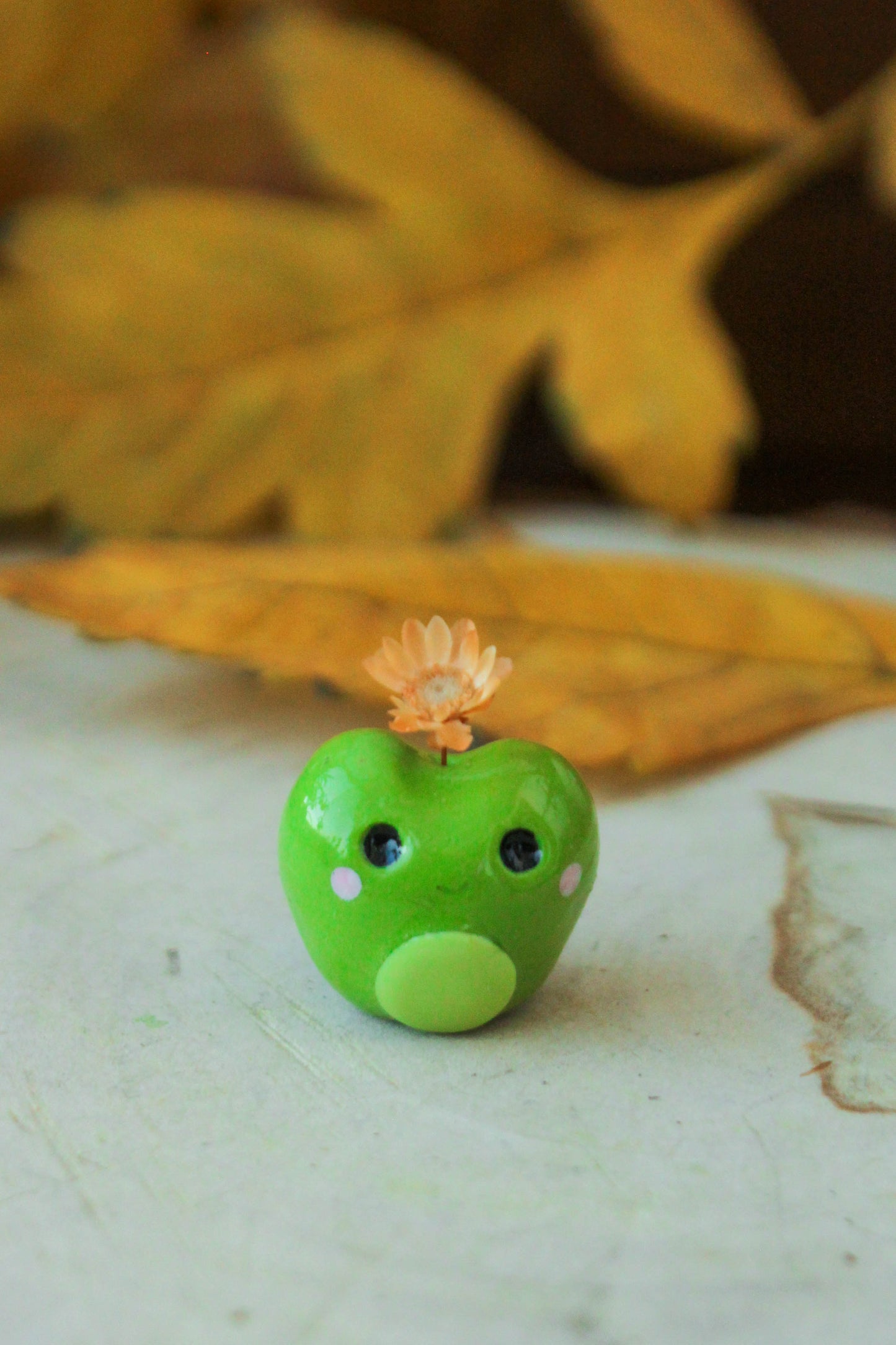 Flowering Frog Figurine