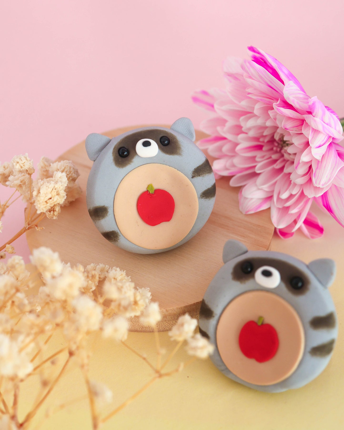 Stealing Raccoon Worry Stone