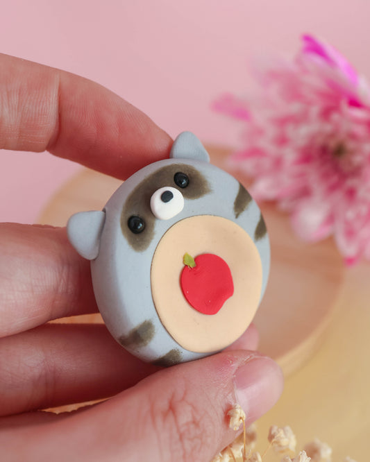 Stealing Raccoon Worry Stone