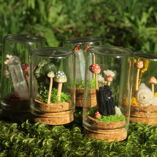 Miniature Crystal Terrariums