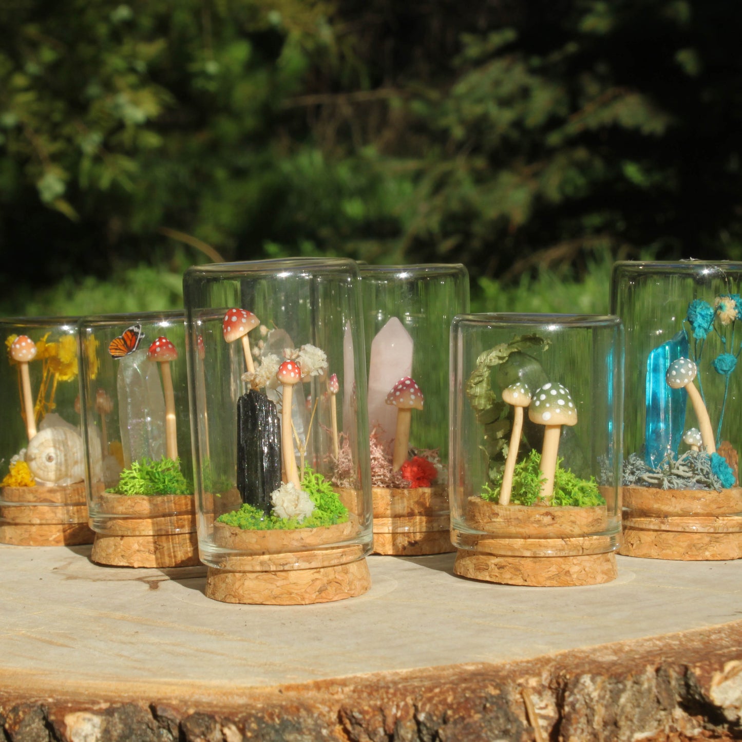 Miniature Crystal Terrariums