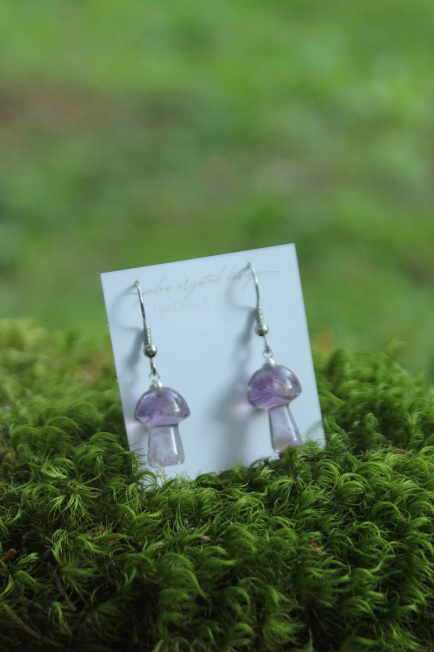 Crystal Mushroom Earrings- multiple variants