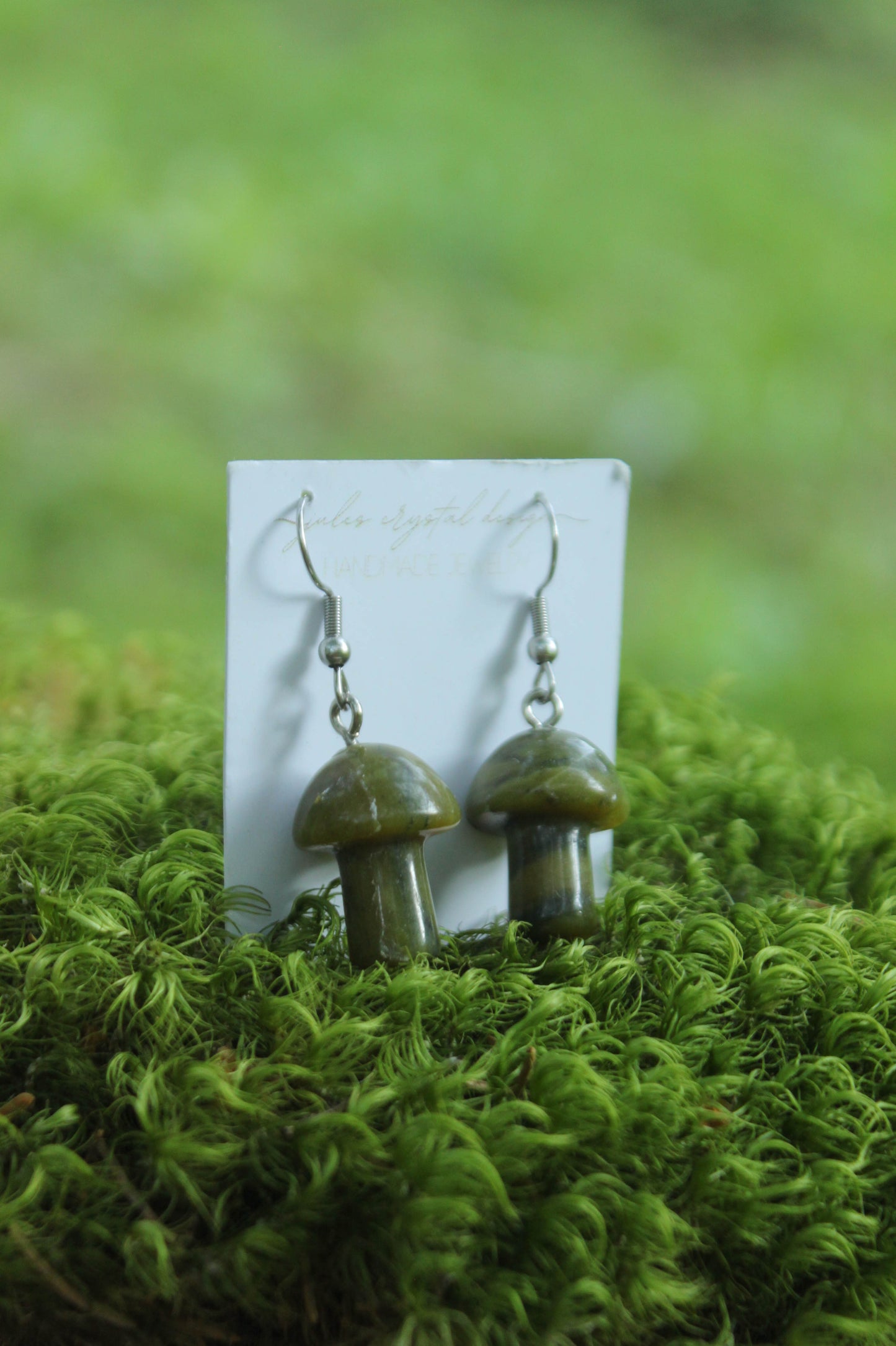 Crystal Mushroom Earrings- multiple variants